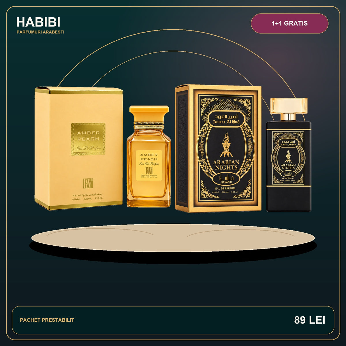 Pachet 1+1 Gratis – Nopți Orientale – imagine premium HABIBI.RO
