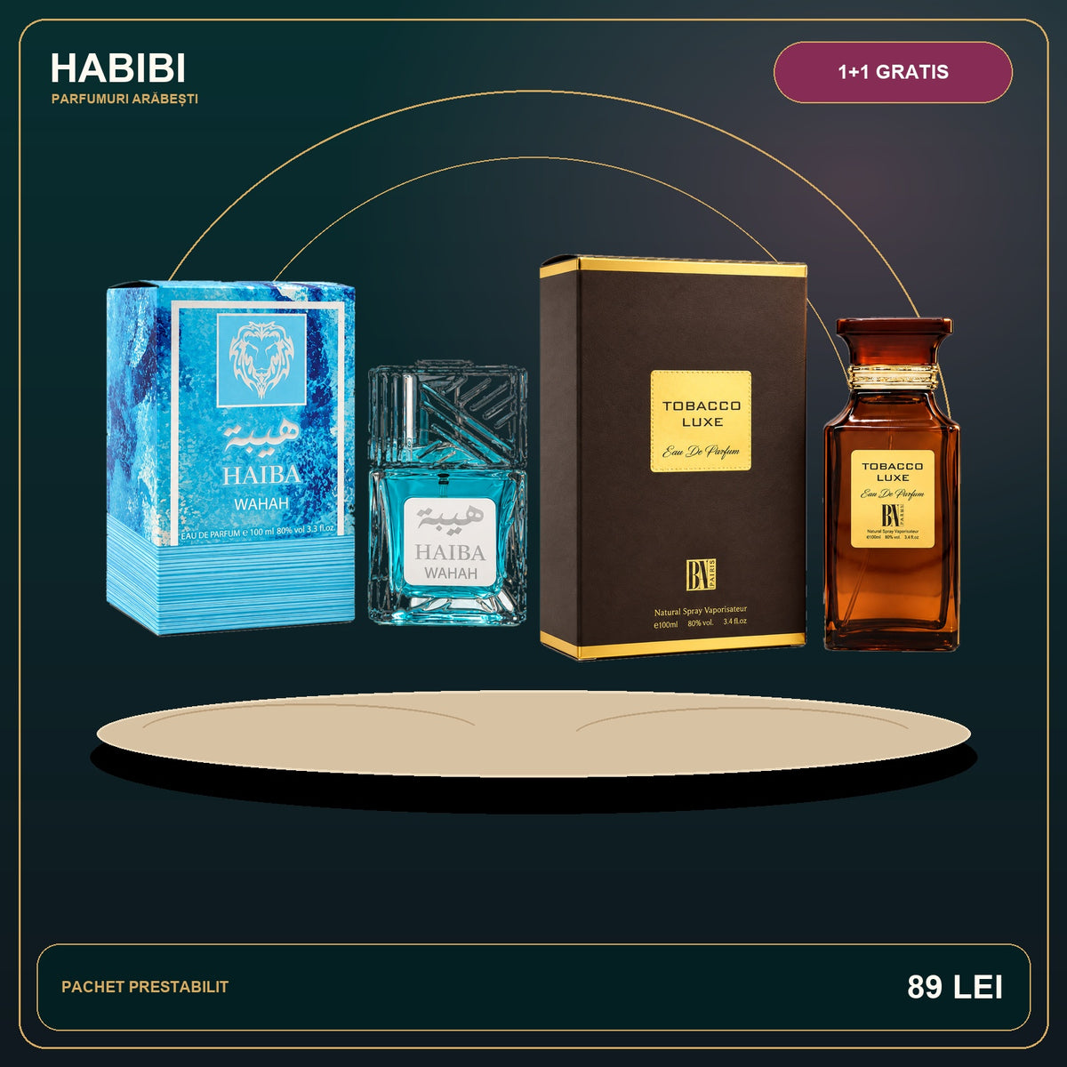 Pachet 1+1 Gratis – Aurul Deșertului – imagine premium HABIBI.RO