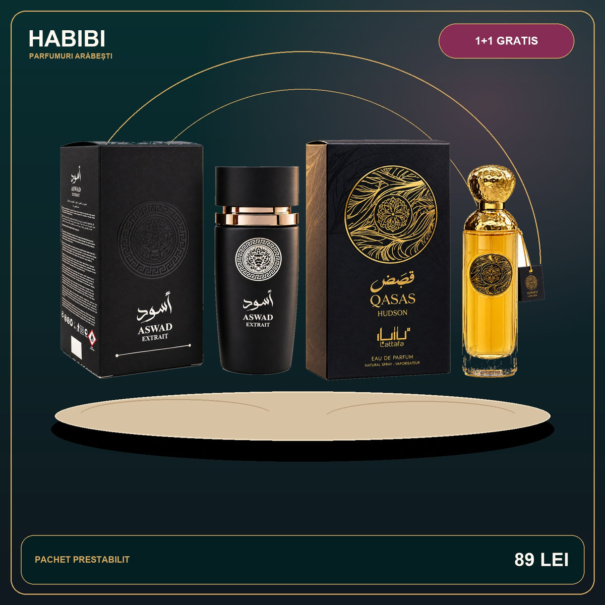 Pachet 1+1 Gratis – Esențe Regale – imagine premium HABIBI.RO