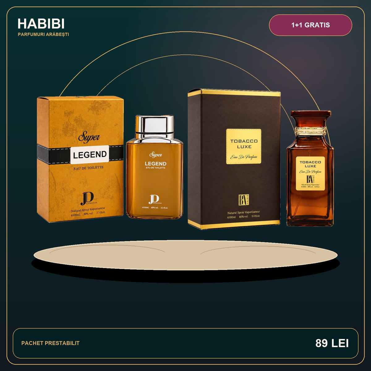 Pachet 1+1 Gratis – Prestige Oriental – imagine premium HABIBI.RO