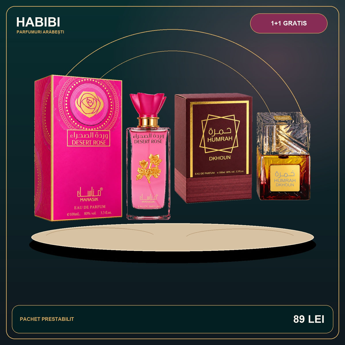 Pachet 1+1 Gratis – Secretul Orientului – imagine premium HABIBI.RO