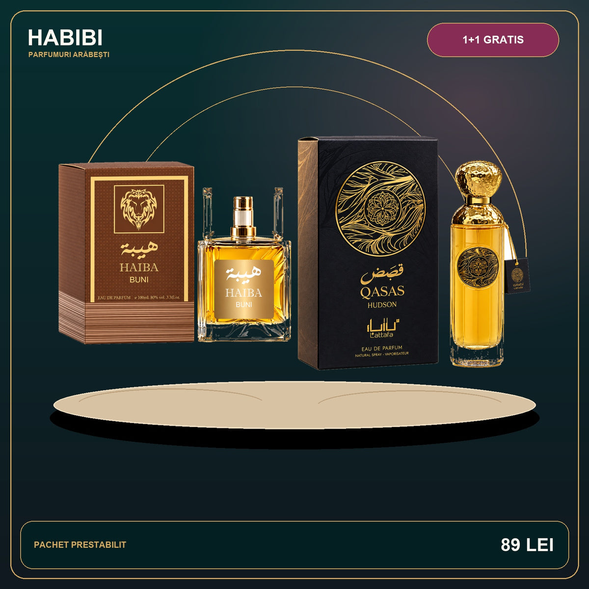 Pachet 1+1 Gratis – Răsărit în Dubai – imagine premium HABIBI.RO