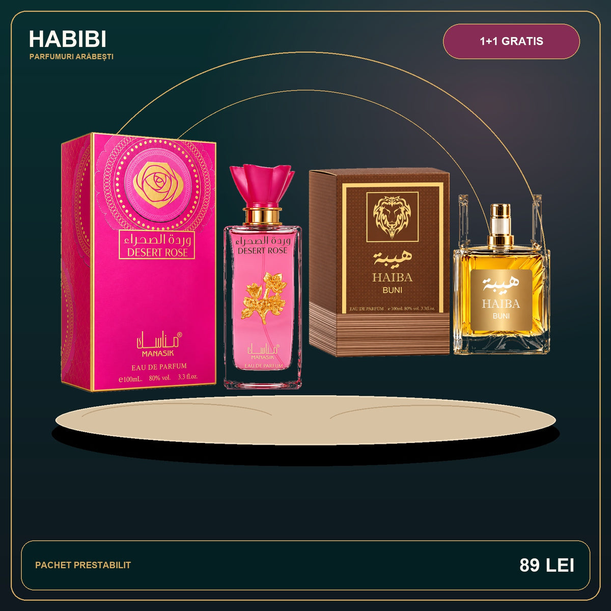 Pachet 1+1 Gratis – Arabian Signature – imagine premium HABIBI.RO