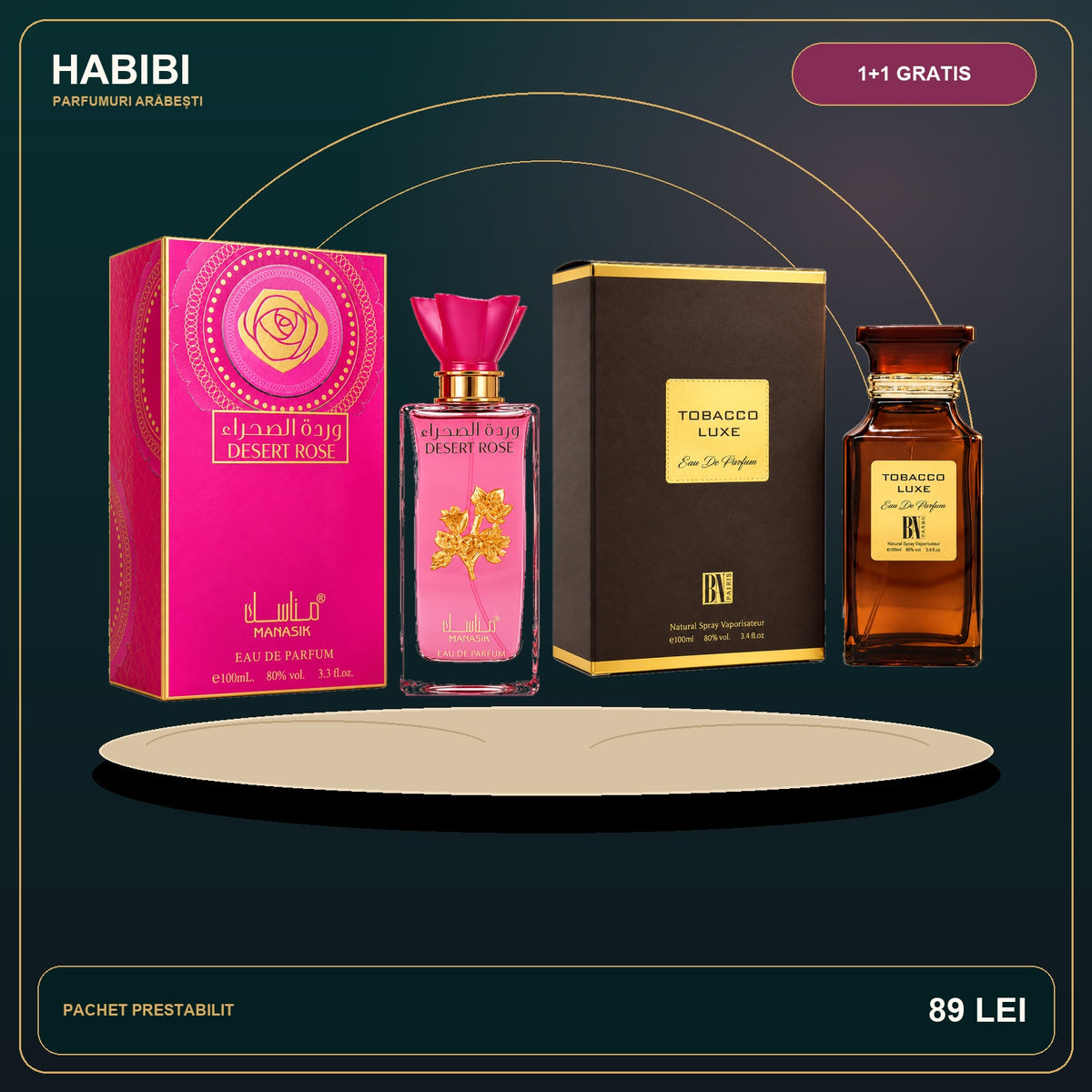 Pachet 1+1 Gratis – Golden Essence – imagine premium HABIBI.RO