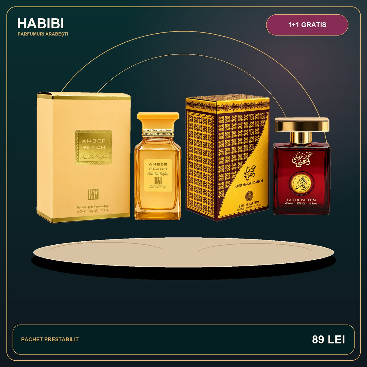 Pachet 1+1 Gratis – HABIBI Signature – imagine premium HABIBI.RO