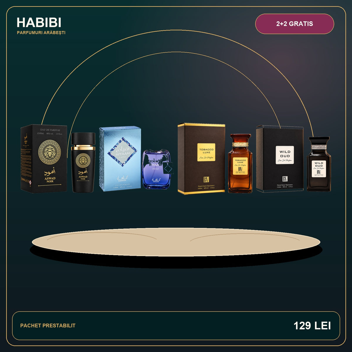 Pachet 2+2 Gratis – Selecția Regală – imagine premium HABIBI.RO