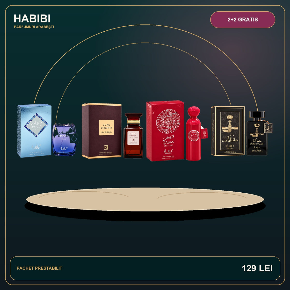 Pachet 2+2 Gratis – Esențe Regale – imagine premium HABIBI.RO