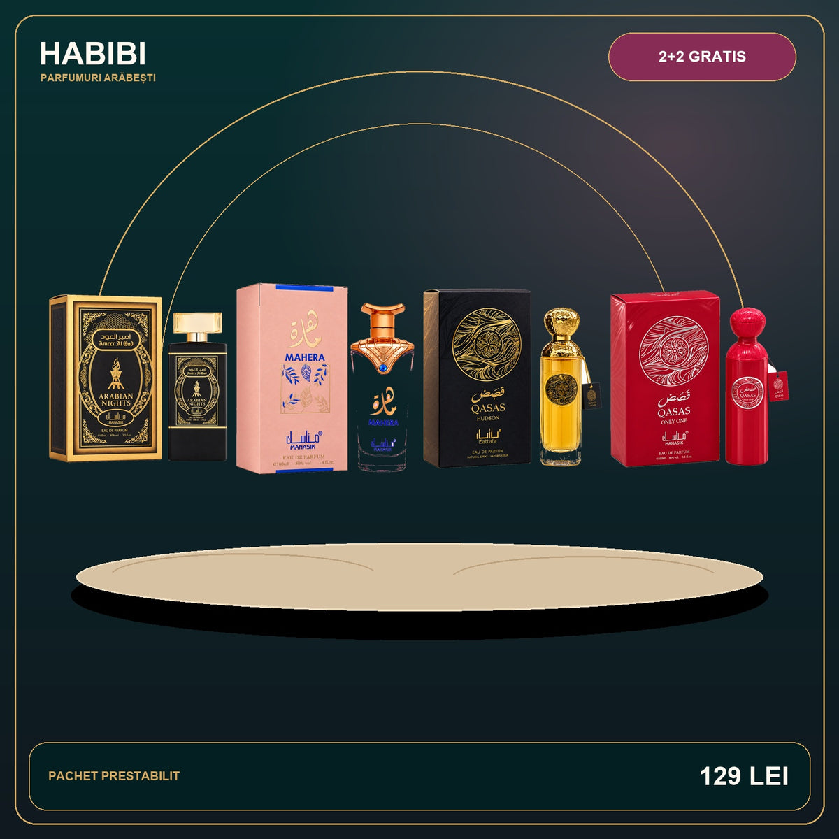 Pachet 2+2 Gratis – Răsărit în Dubai – imagine premium HABIBI.RO