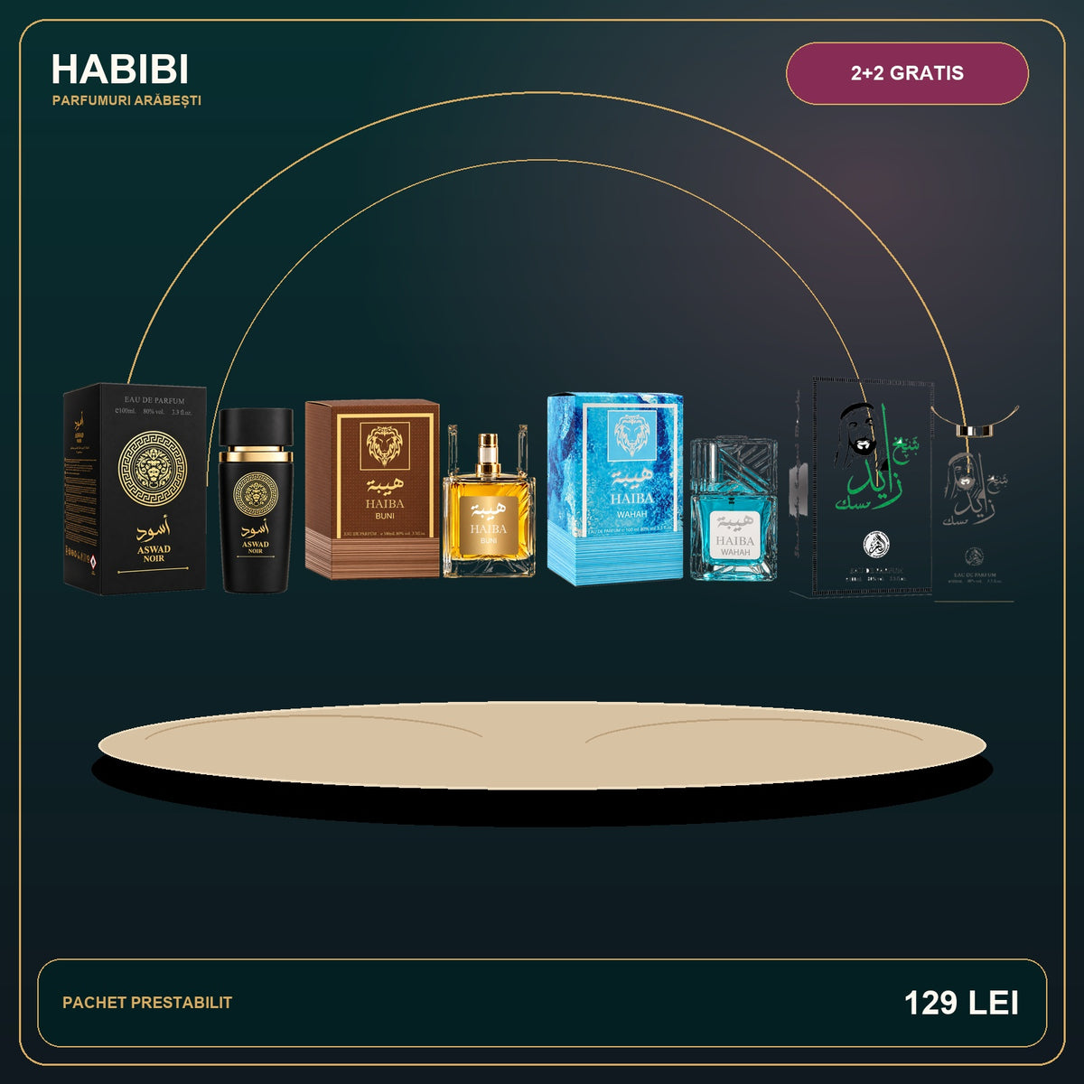 Pachet 2+2 Gratis – Oud Majestic – imagine premium HABIBI.RO