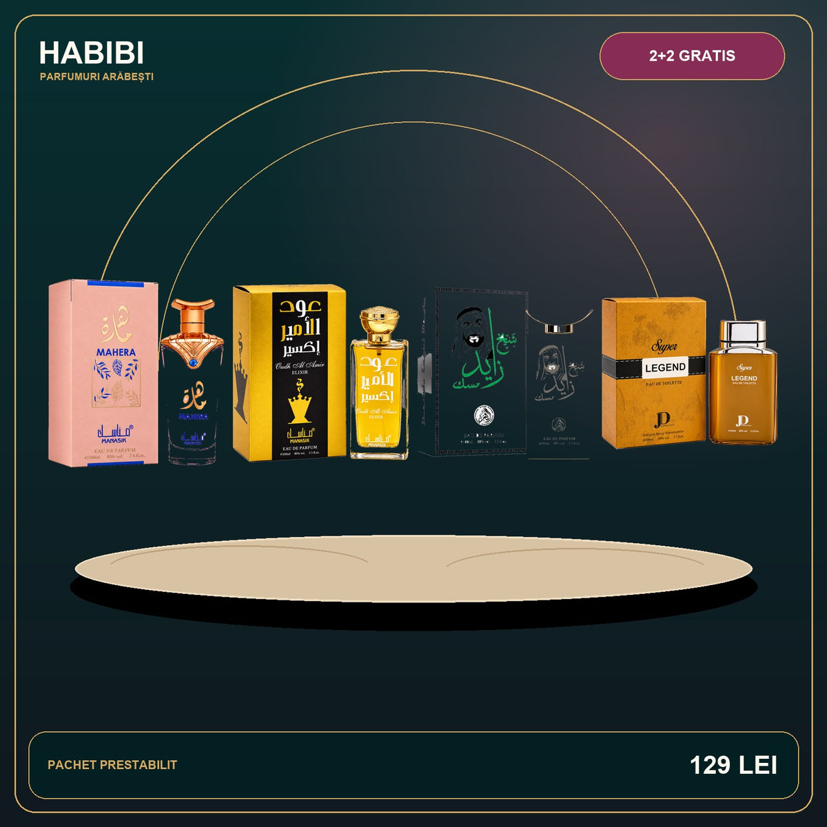 Pachet 2+2 Gratis – Desert Crown – imagine premium HABIBI.RO