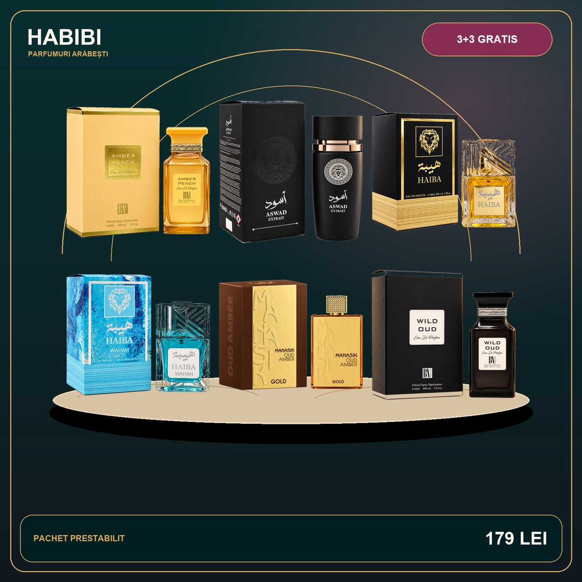 Pachet 3+3 Gratis – Aurul Deșertului – imagine premium HABIBI.RO