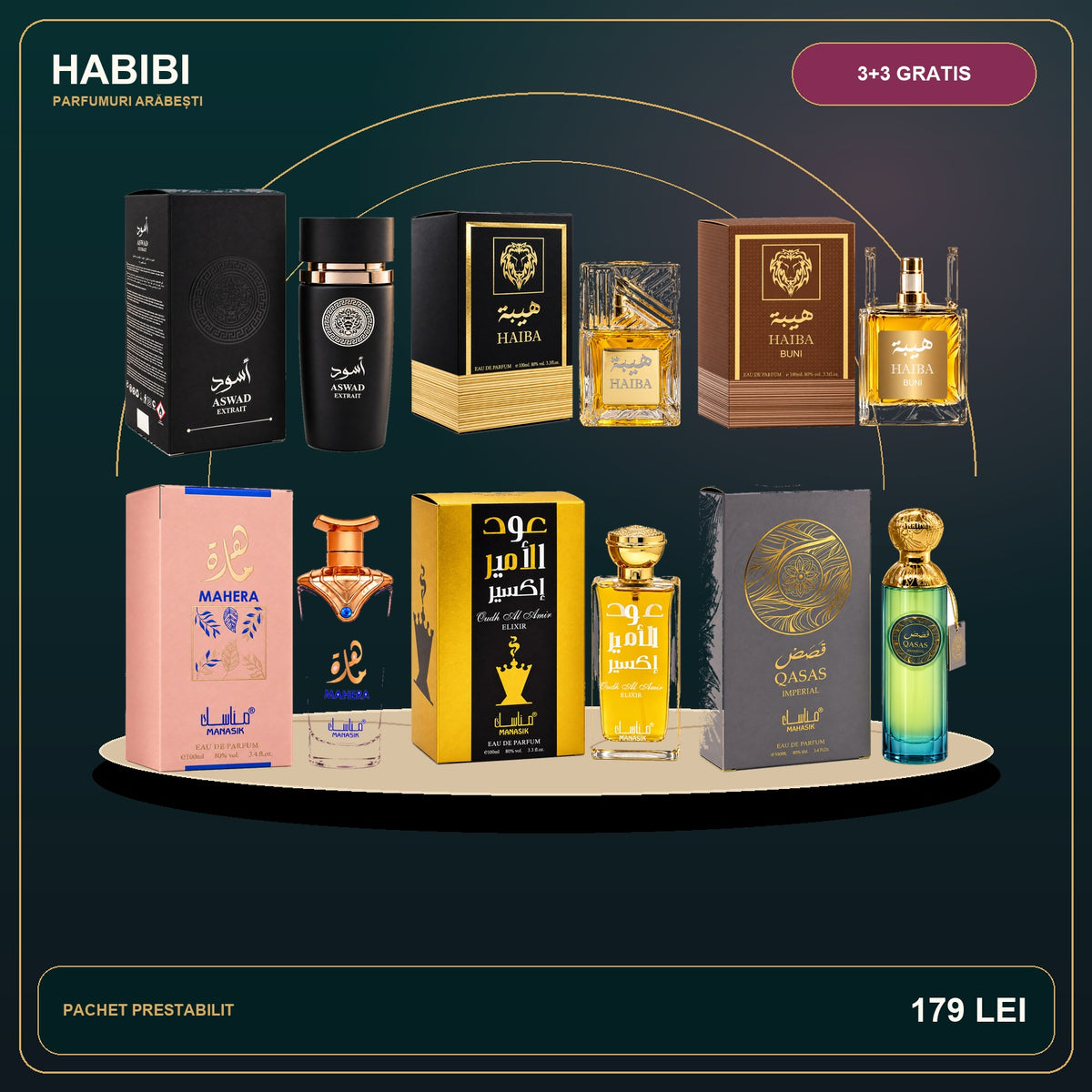 Pachet 3+3 Gratis – Selecția Regală – imagine premium HABIBI.RO