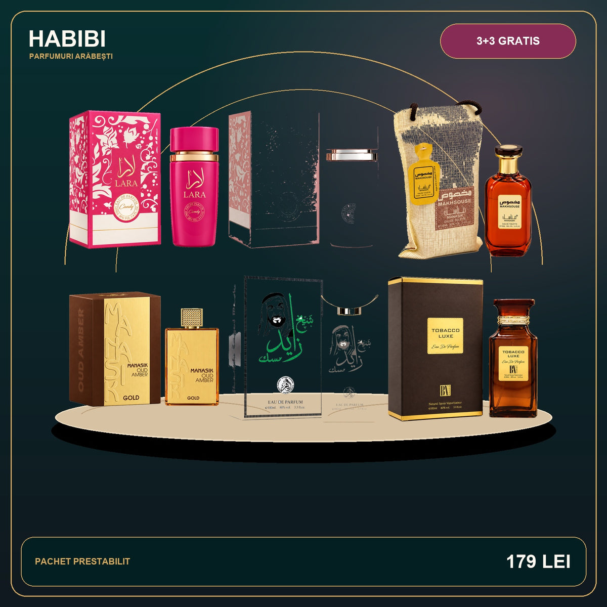 Pachet 3+3 Gratis – Palatul de Aur – imagine premium HABIBI.RO