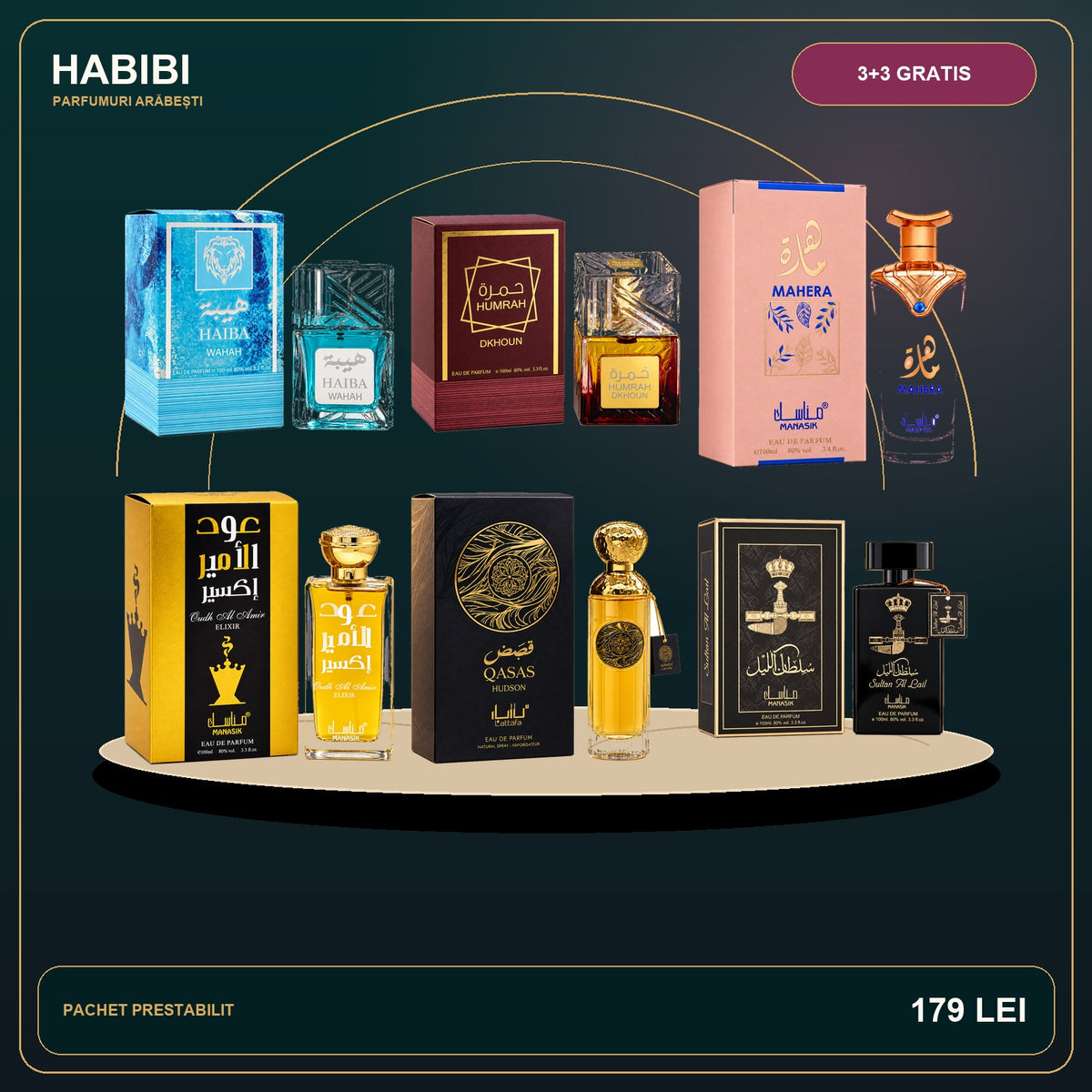 Pachet 3+3 Gratis – Prestige Oriental – imagine premium HABIBI.RO