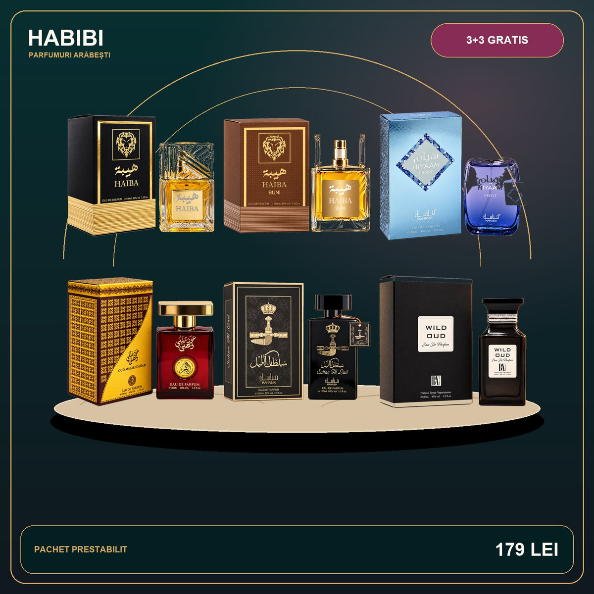 Pachet 3+3 Gratis – Răsărit în Dubai – imagine premium HABIBI.RO