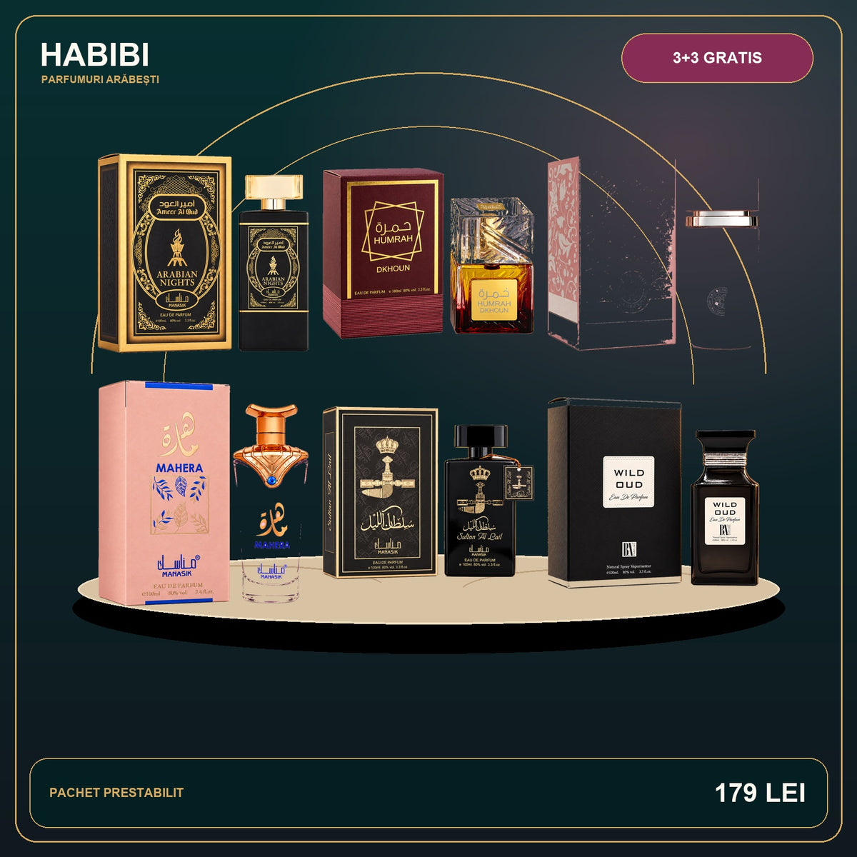 Pachet 3+3 Gratis – Amber Royal – imagine premium HABIBI.RO