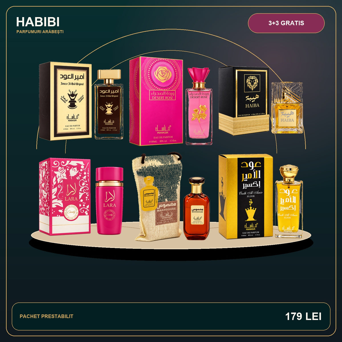 Pachet 3+3 Gratis – Arabian Signature – imagine premium HABIBI.RO