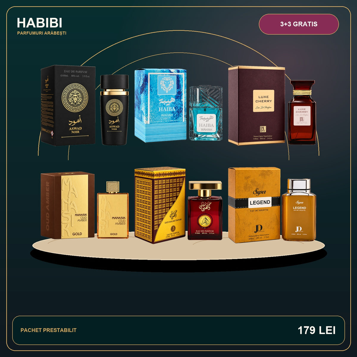 Pachet 3+3 Gratis – Royal Collection – imagine premium HABIBI.RO