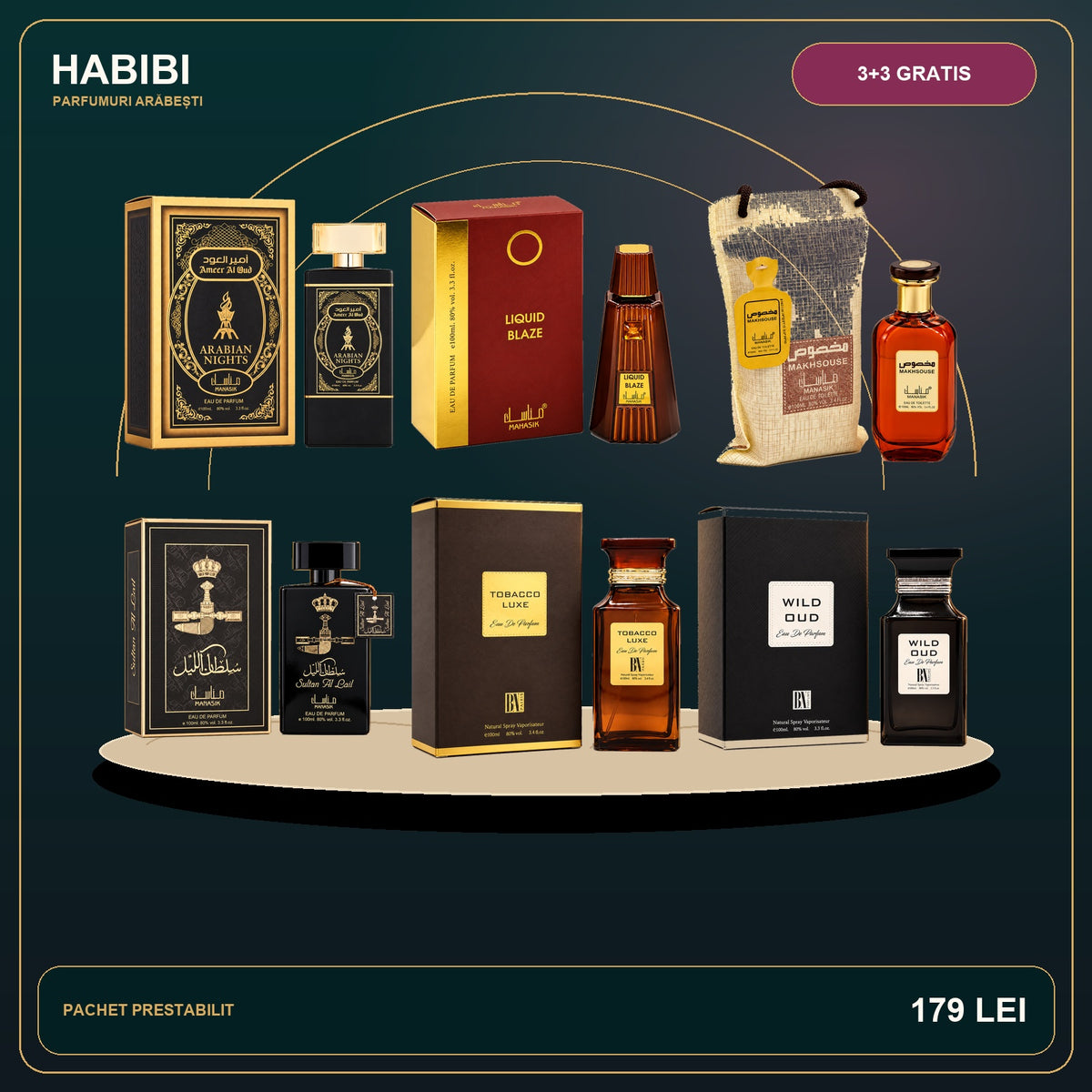 Pachet 3+3 Gratis – Golden Essence – imagine premium HABIBI.RO