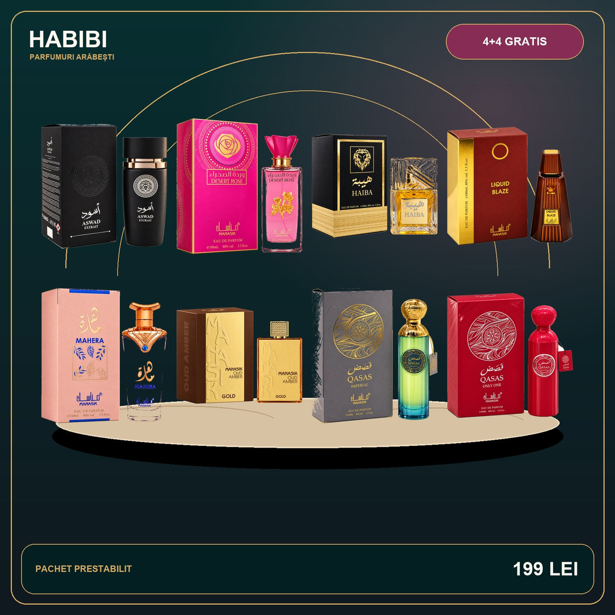 Pachet 4+4 Gratis – Selecția Regală – imagine premium HABIBI.RO