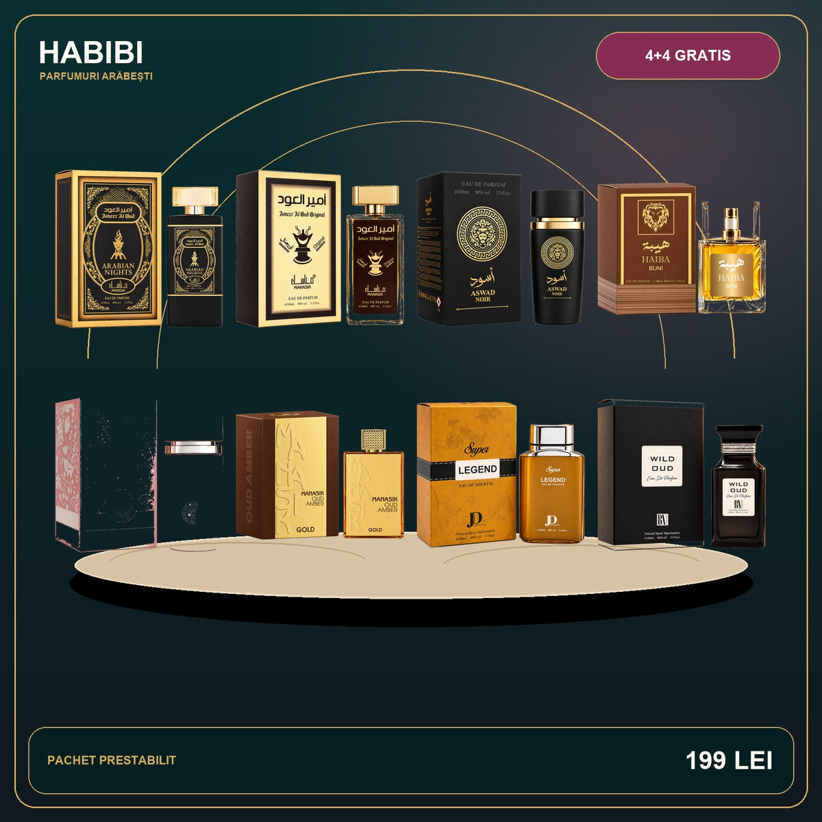 Pachet 4+4 Gratis – Coroana Deșertului – imagine premium HABIBI.RO