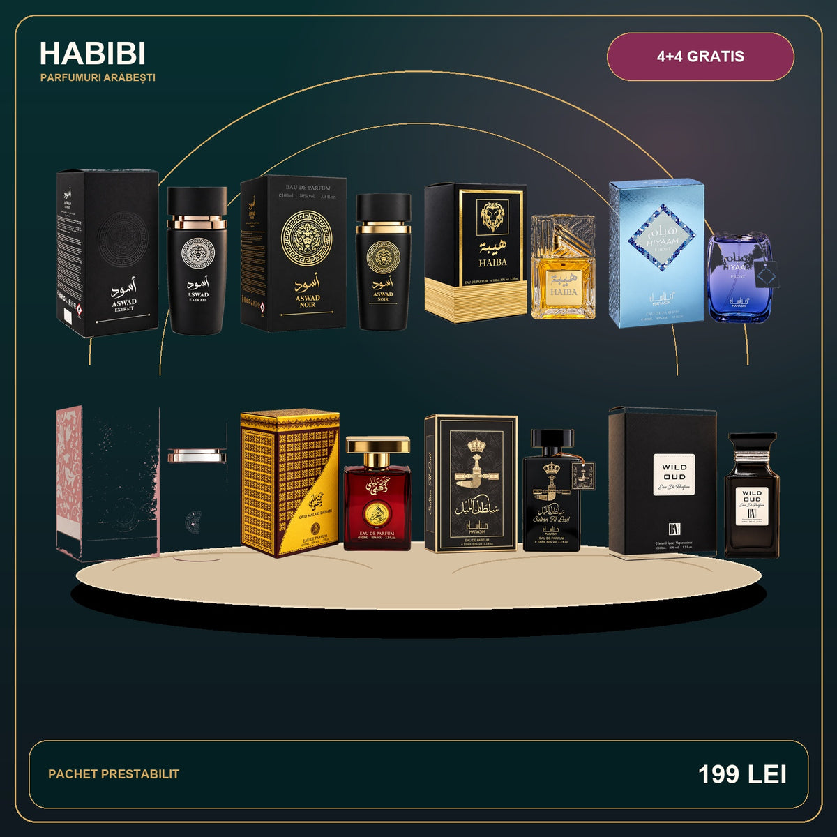 Pachet 4+4 Gratis – Prestige Oriental – imagine premium HABIBI.RO