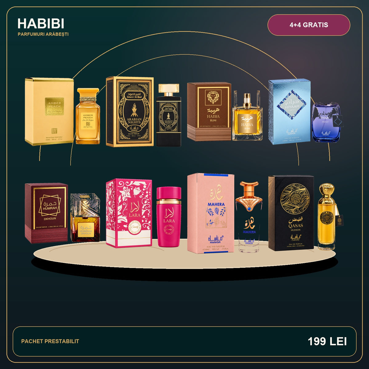 Pachet 4+4 Gratis – Răsărit în Dubai – imagine premium HABIBI.RO