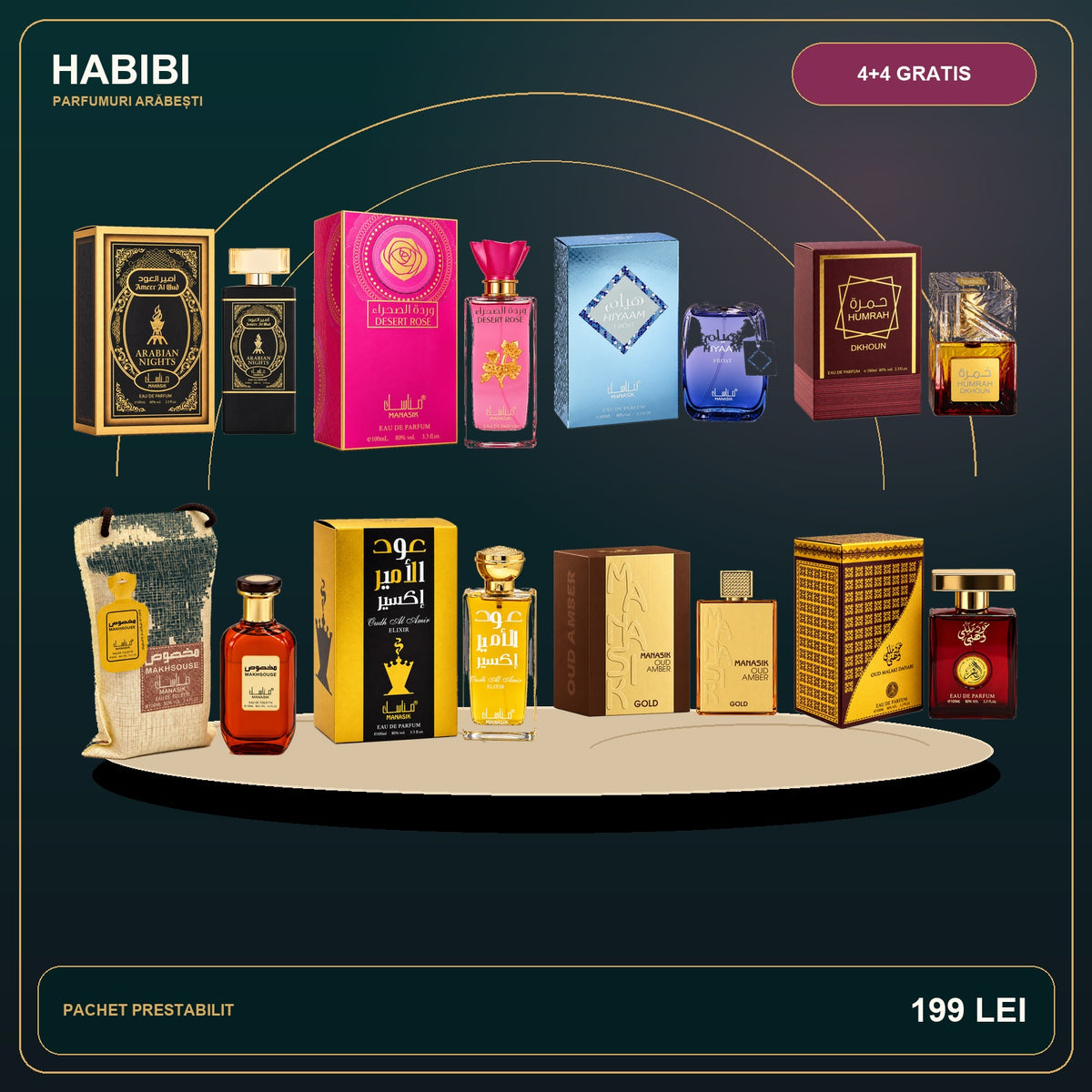 Pachet 4+4 Gratis – Amber Royal – imagine premium HABIBI.RO