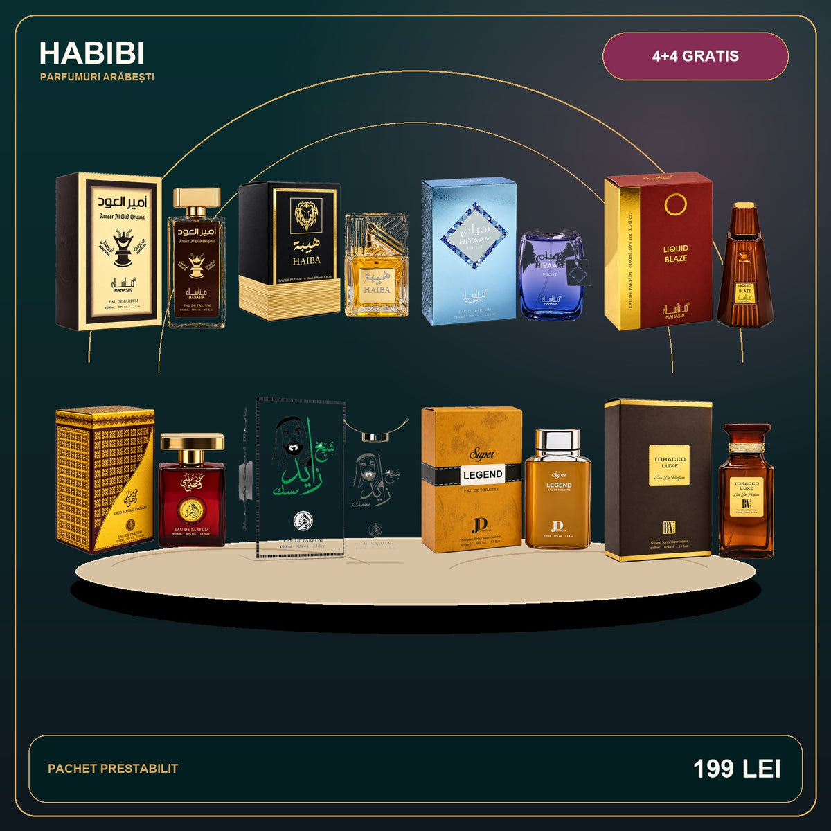 Pachet 4+4 Gratis – Velvet Orient – imagine premium HABIBI.RO