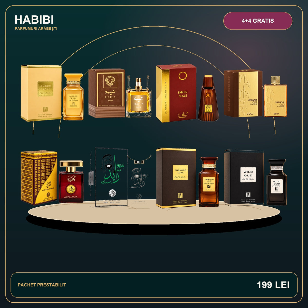 Pachet 4+4 Gratis – Arabian Signature – imagine premium HABIBI.RO