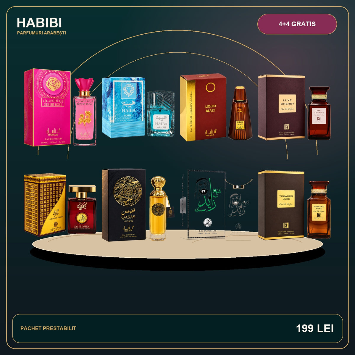 Pachet 4+4 Gratis – Dubai Exclusive – imagine premium HABIBI.RO