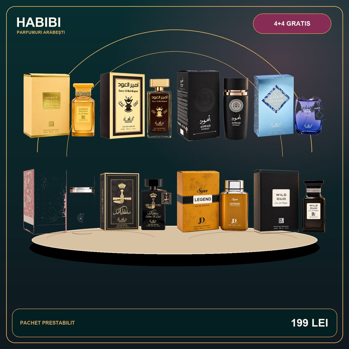 Pachet 4+4 Gratis – Royal Collection – imagine premium HABIBI.RO