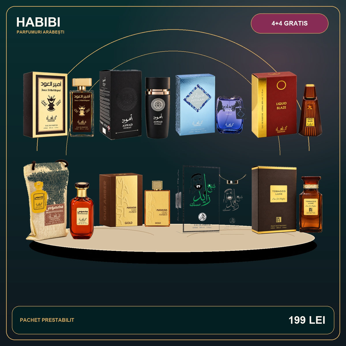 Pachet 4+4 Gratis – HABIBI Signature – imagine premium HABIBI.RO