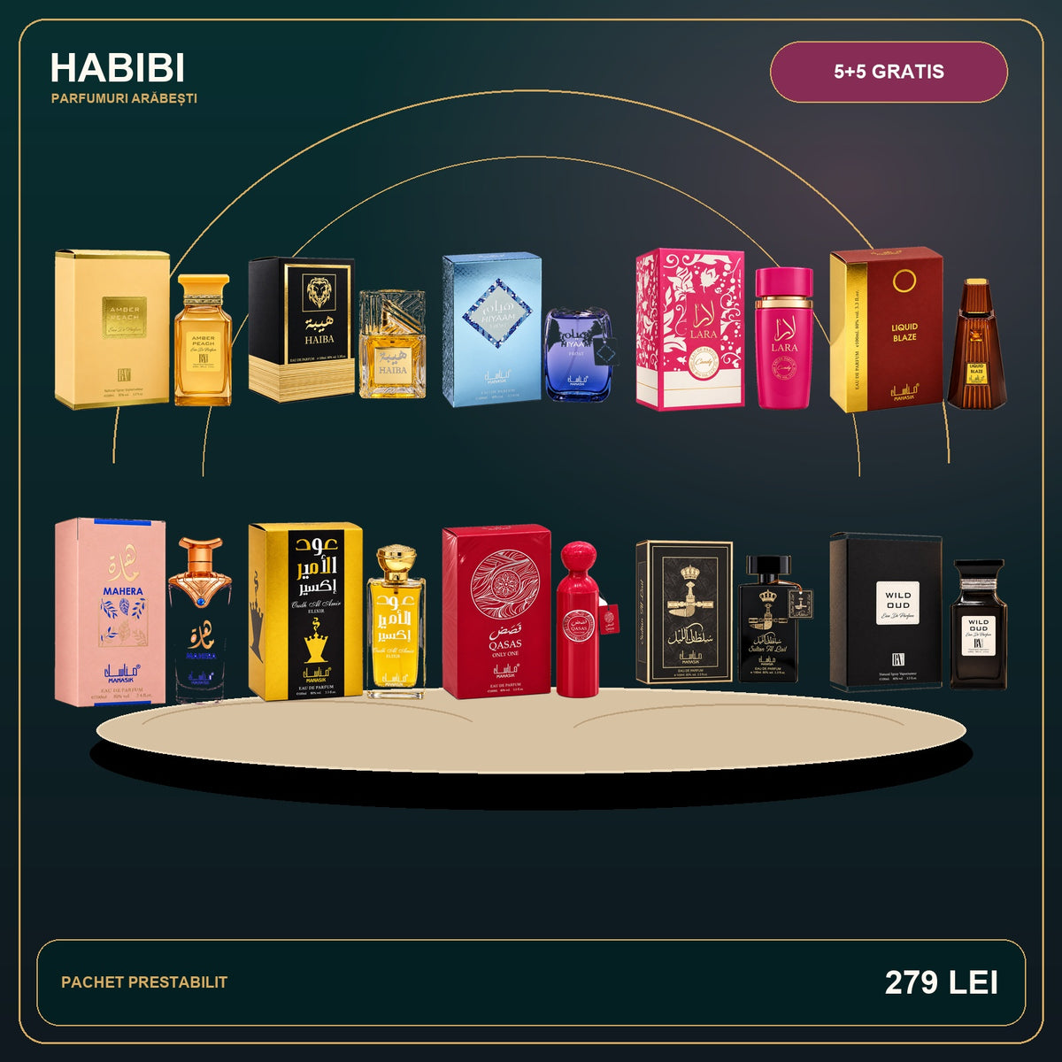 Pachet 5+5 Gratis – Selecția Regală – imagine premium HABIBI.RO