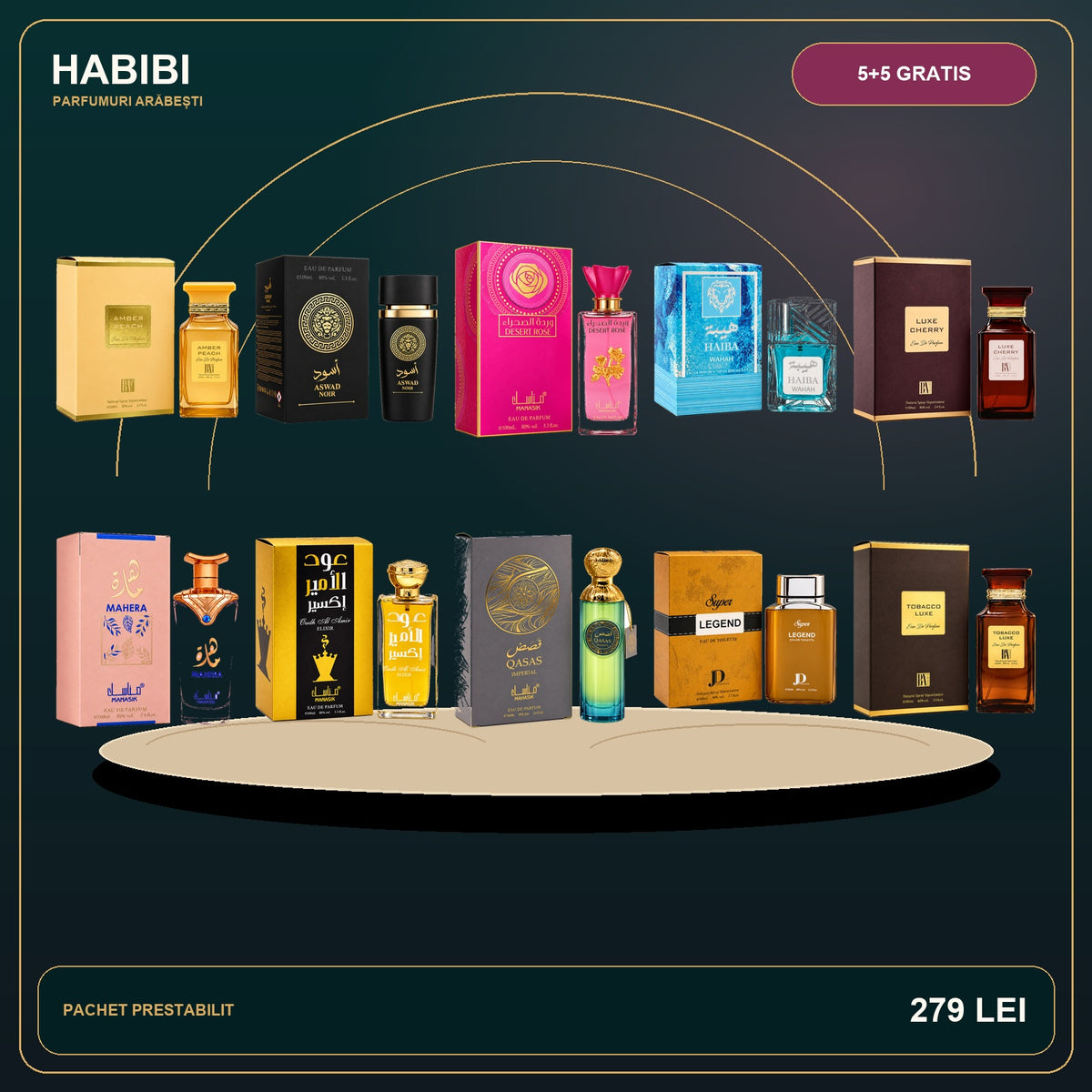 Pachet 5+5 Gratis – Palatul de Aur – imagine premium HABIBI.RO