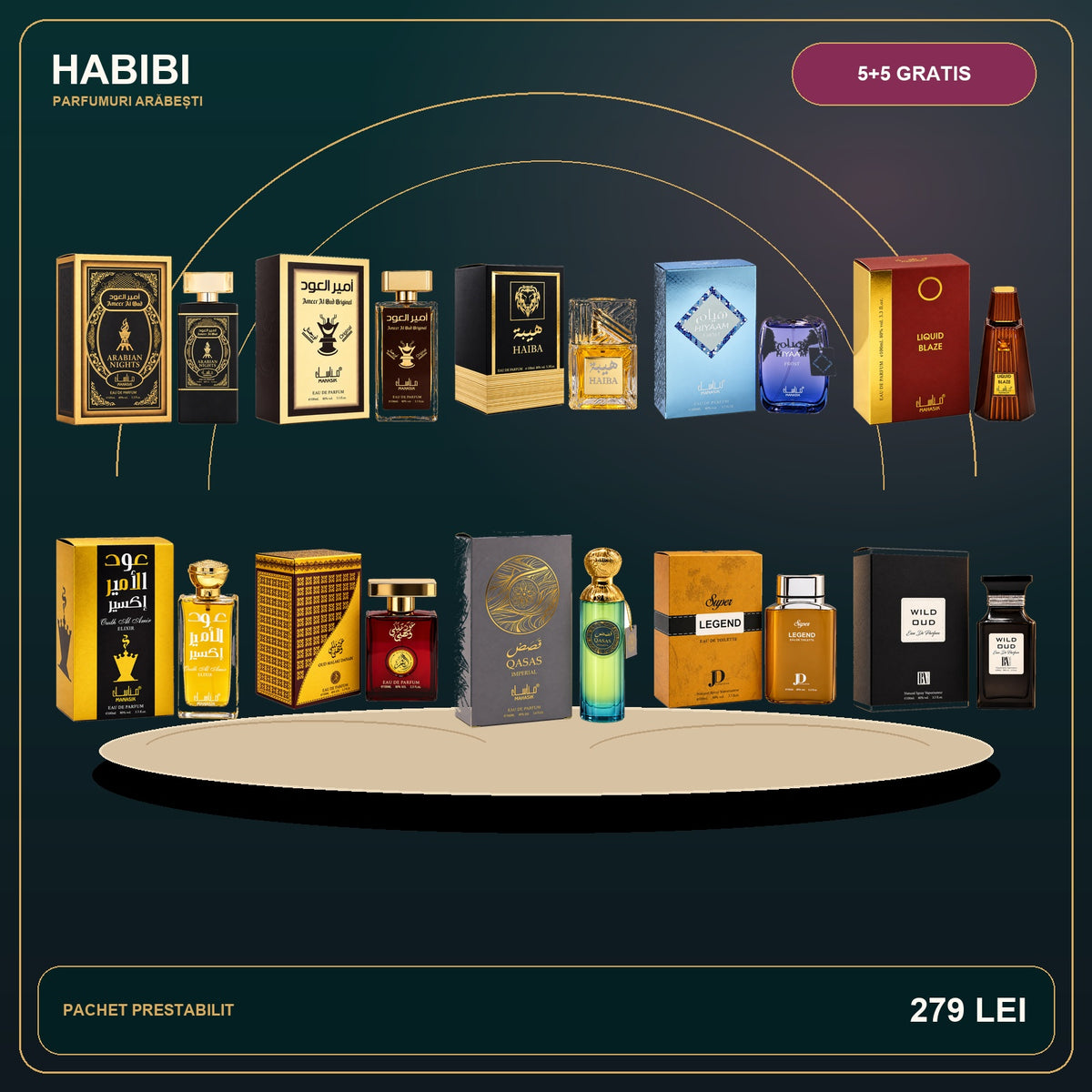 Pachet 5+5 Gratis – Ritual Oriental – imagine premium HABIBI.RO