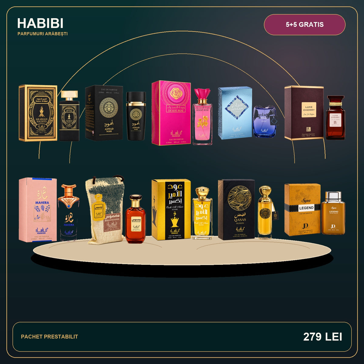 Pachet 5+5 Gratis – Coroana Deșertului – imagine premium HABIBI.RO