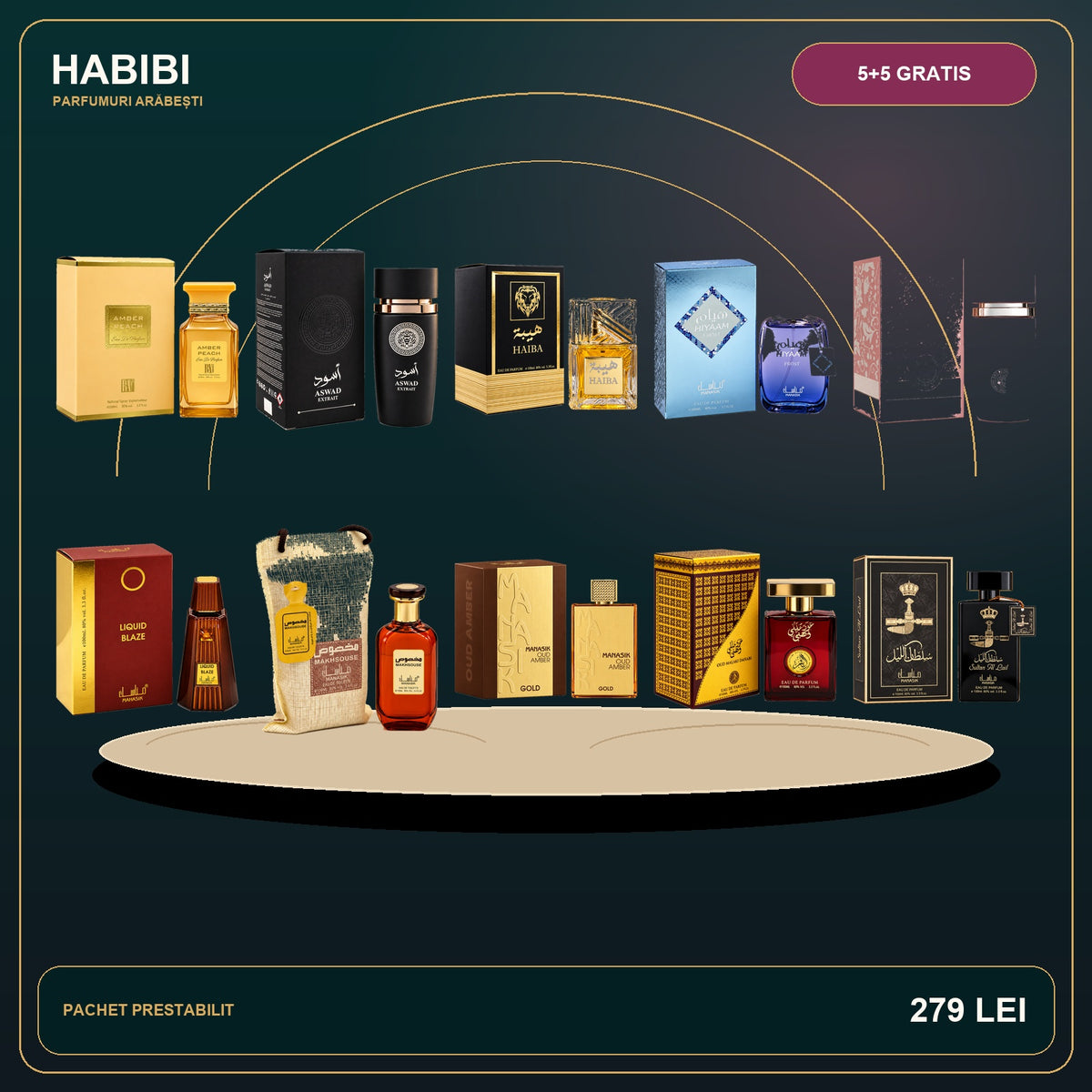 Pachet 5+5 Gratis – Prestige Oriental – imagine premium HABIBI.RO