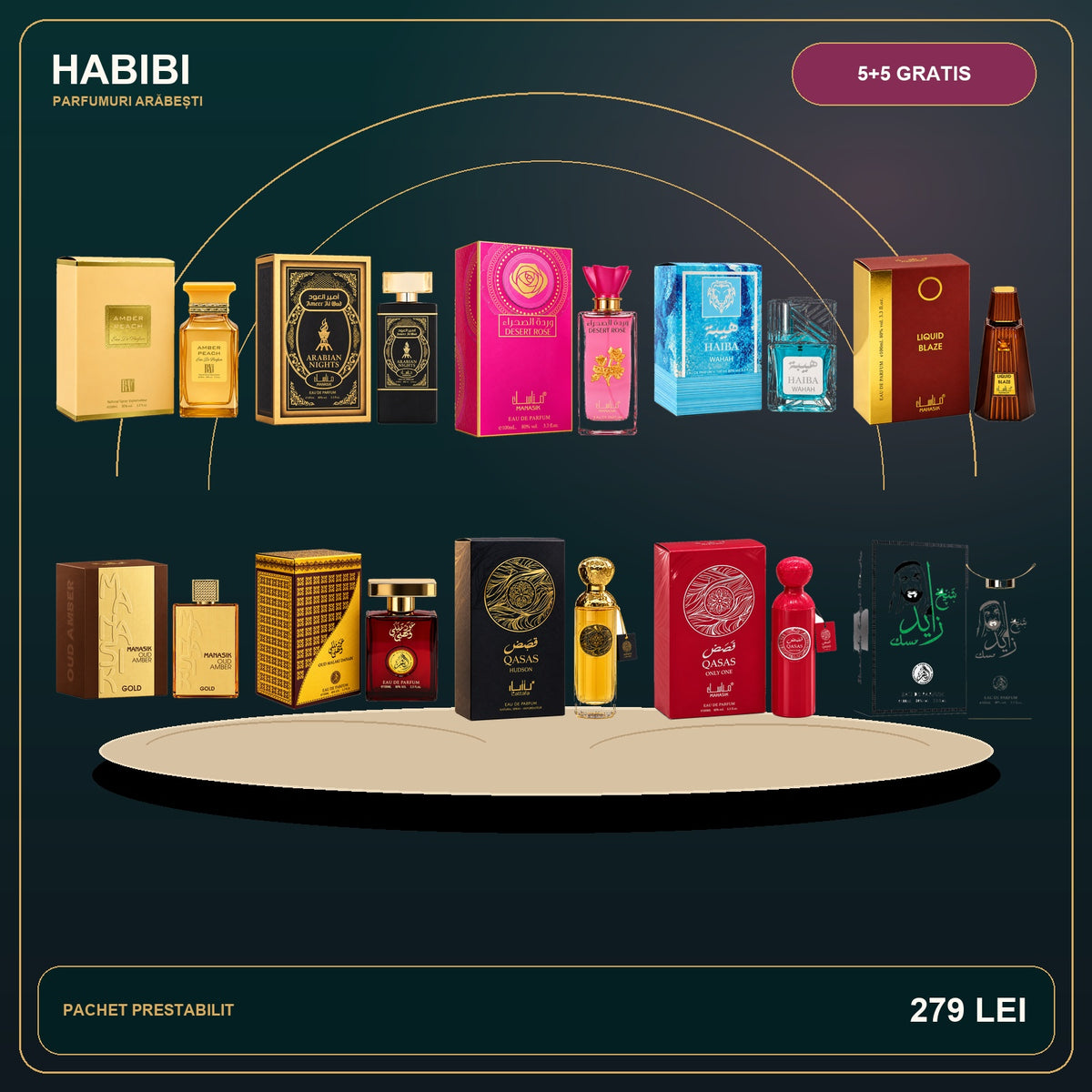 Pachet 5+5 Gratis – Colecția Sultan – imagine premium HABIBI.RO
