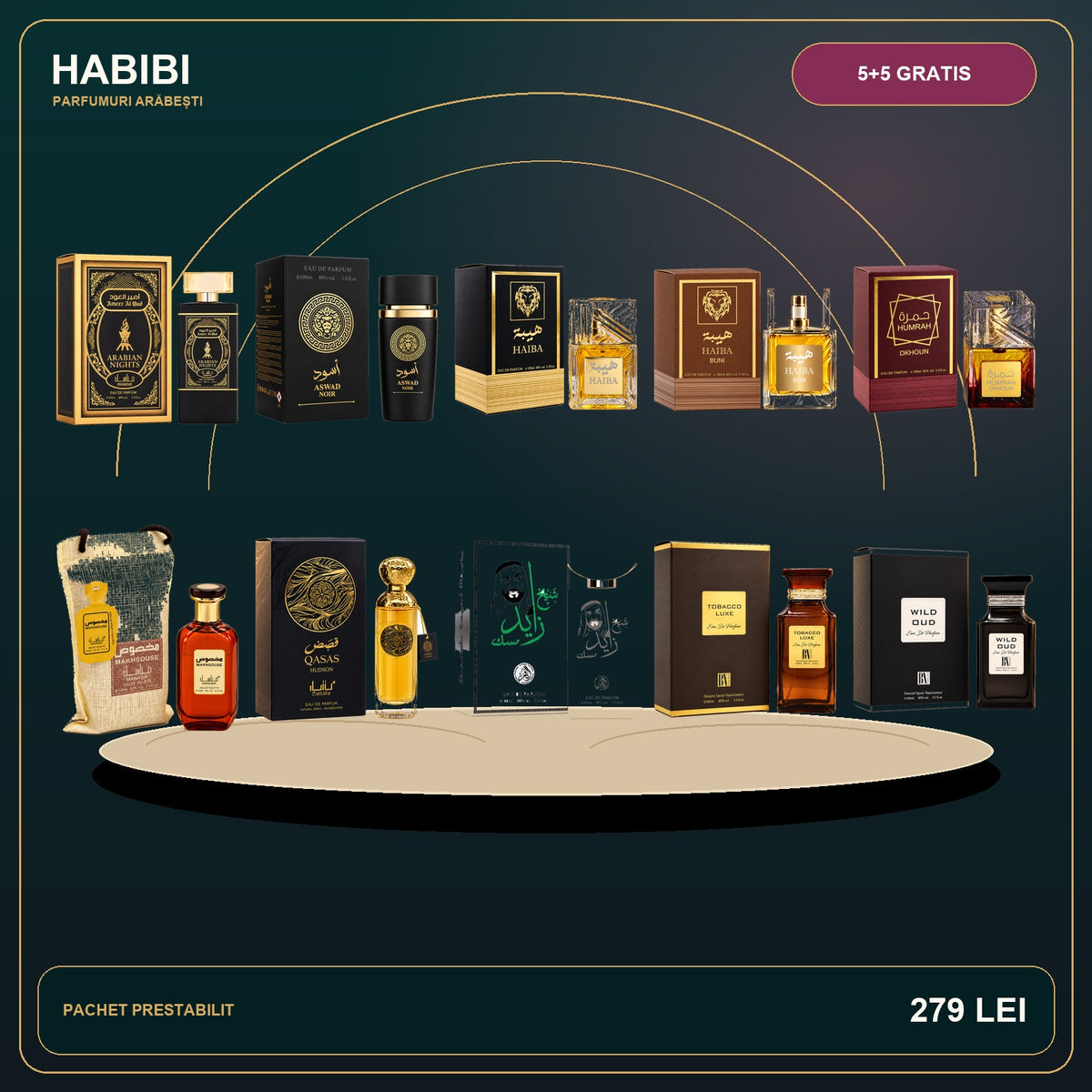 Pachet 5+5 Gratis – Secretul Orientului – imagine premium HABIBI.RO