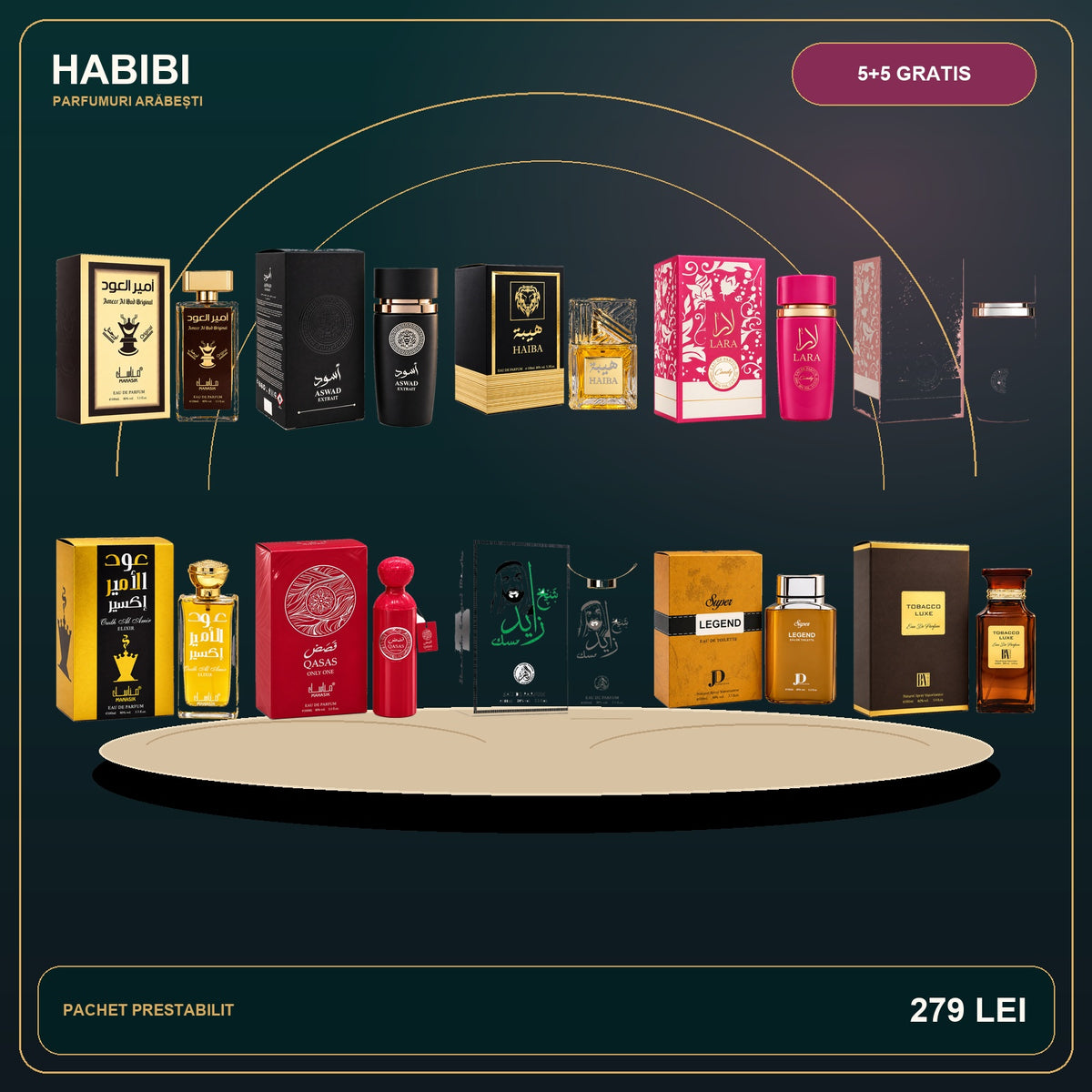 Pachet 5+5 Gratis – Răsărit în Dubai – imagine premium HABIBI.RO