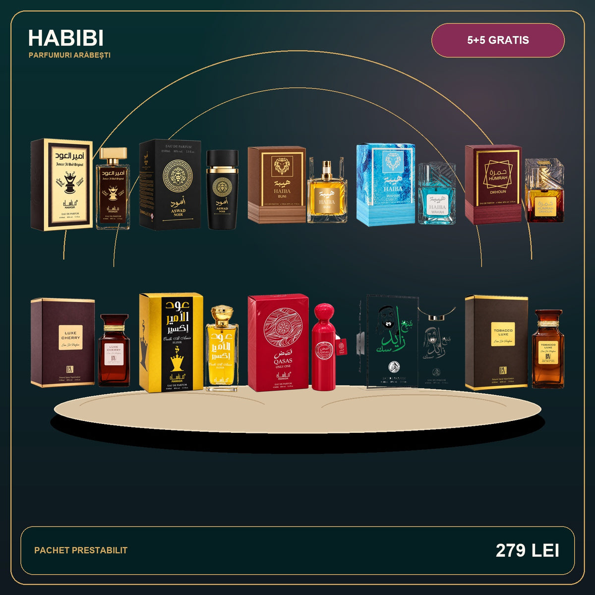 Pachet 5+5 Gratis – Arabian Signature – imagine premium HABIBI.RO