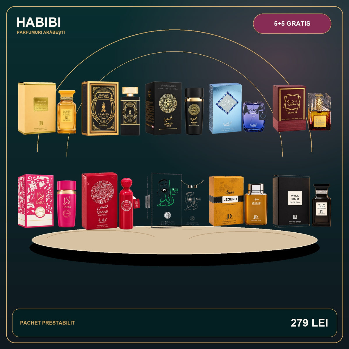 Pachet 5+5 Gratis – Dubai Exclusive – imagine premium HABIBI.RO
