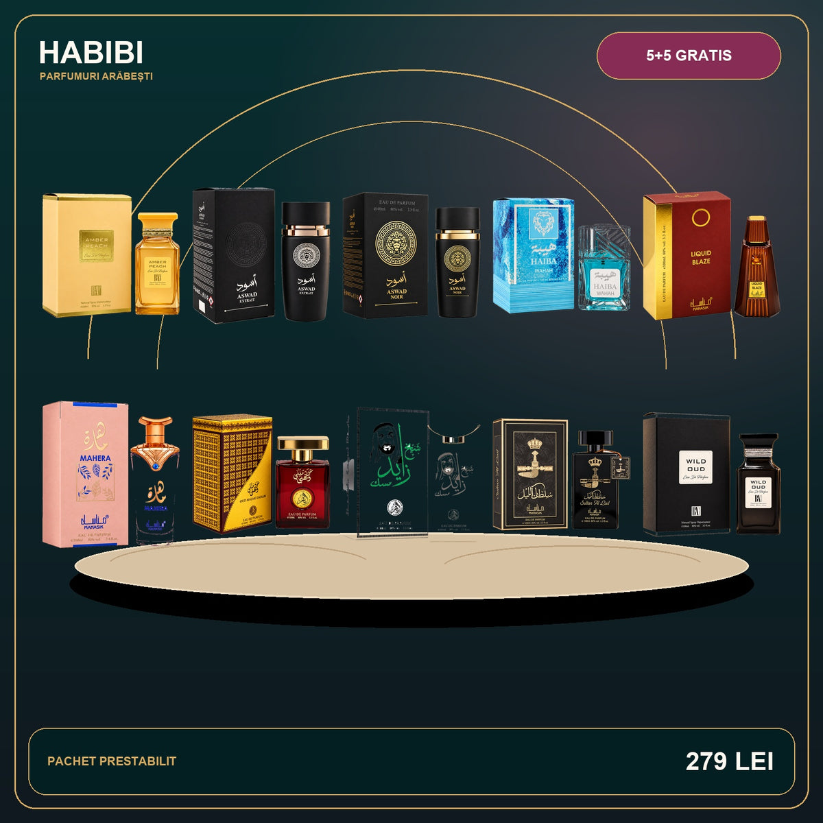 Pachet 5+5 Gratis – Royal Collection – imagine premium HABIBI.RO
